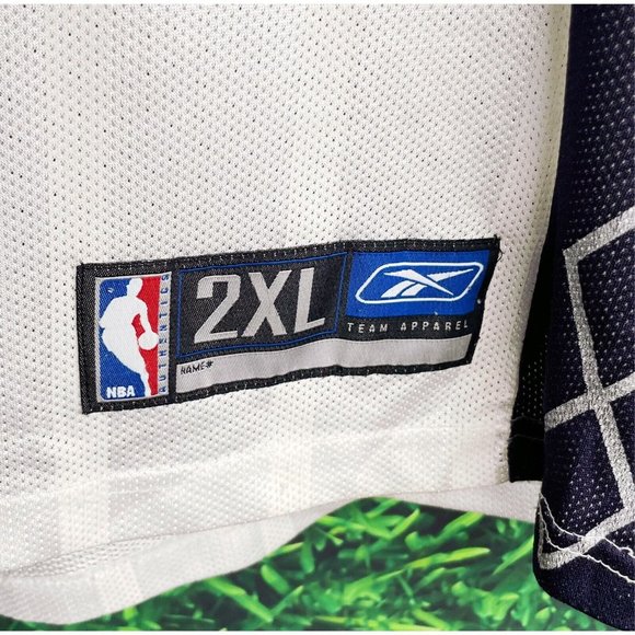 VTG Reebok New Jersey Nets #5 Jason Kidd NBA Mesh Jersey White Men’s 2XL - Picture 3 of 4